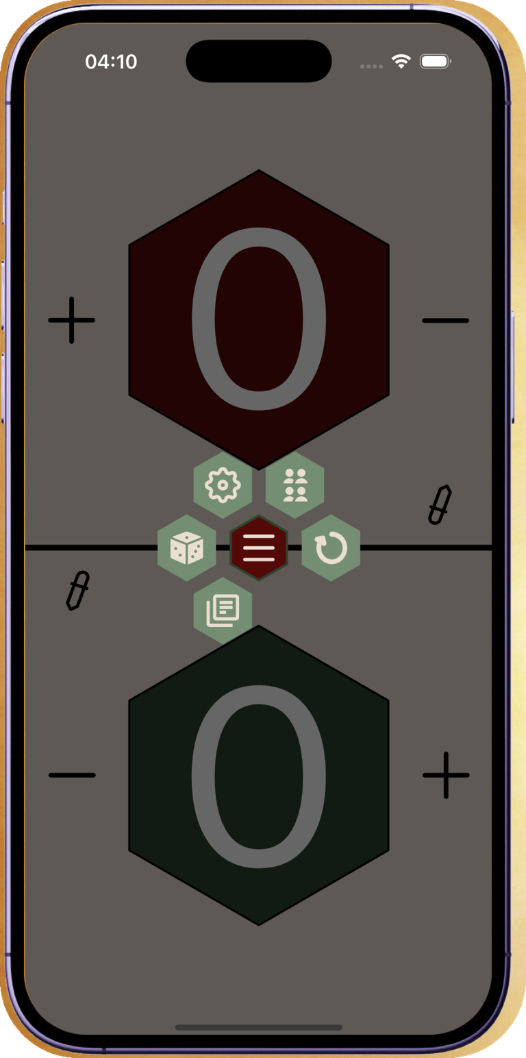 LoreElk dark mode with the quick hex menu open